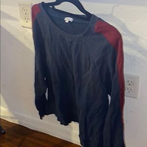 Slendid Navy and Maroon Large Sweatshirt